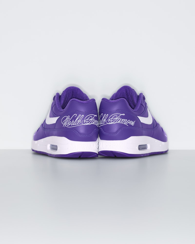 Supreme x Nike Air Max 1 2025 春季聯名系列鞋款正式發佈