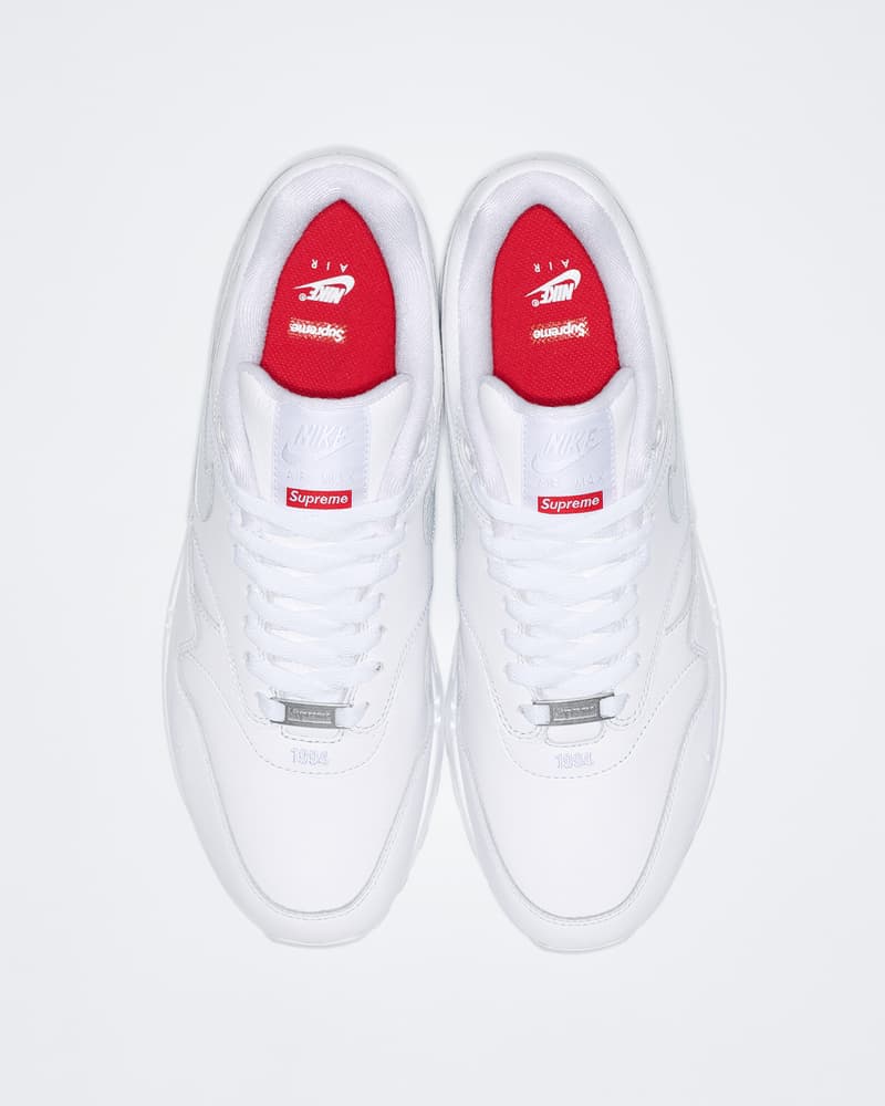 Supreme x Nike Air Max 1 2025 春季聯名系列鞋款正式發佈