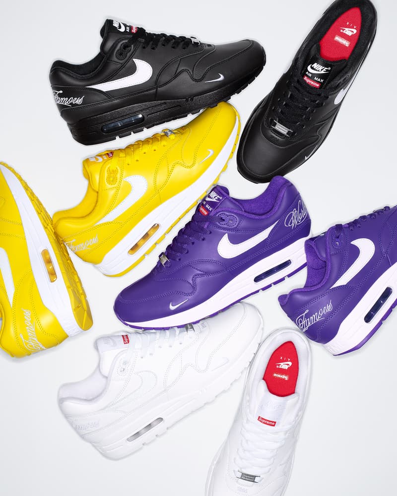 Supreme x Nike Air Max 1 2025 春季聯名系列鞋款正式發佈