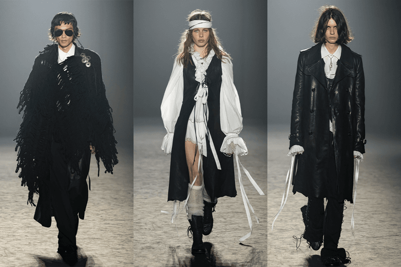 不對稱結構與隨性層次！Ann Demeulemeester 2025 秋冬系列大秀正式登場