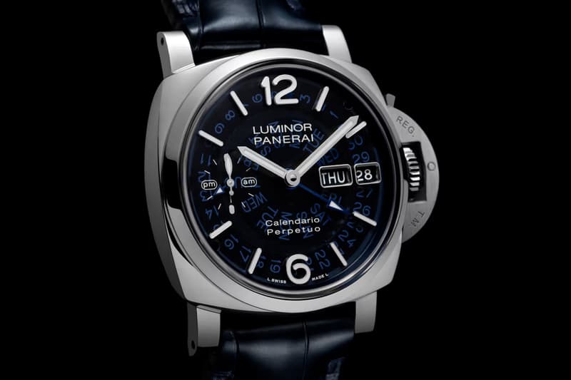 Panerai 推出全新 Luminor 萬年曆 GMT 鉑金錶款