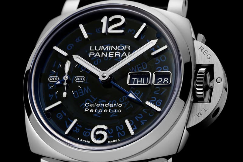 Panerai 推出全新 Luminor 萬年曆 GMT 鉑金錶款