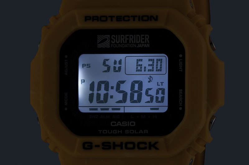 G-SHOCK 攜手日本衝浪者基金會推出聯乘手錶 G-5600SRF-9