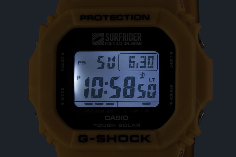G-SHOCK 攜手日本衝浪者基金會推出聯乘手錶 G-5600SRF-9