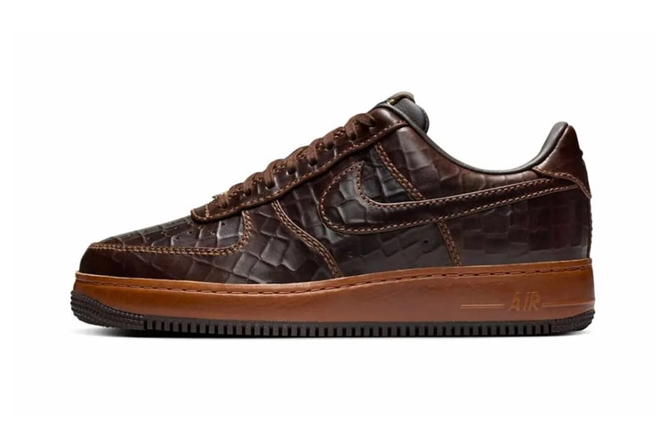 鱷紋加持!Nike Air Force 1 Low 全新配色「Croc/Fauna Brown」質感現身