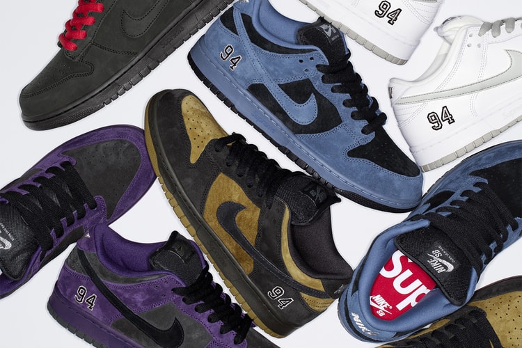 Supreme x Nike SB Dunk Low 最新聯乘系列鞋款正式登場