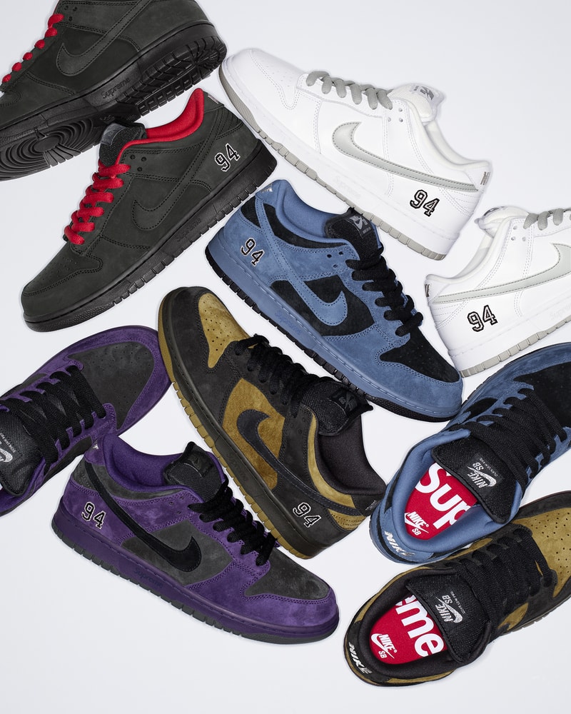 Supreme x Nike SB Dunk Low 最新聯乘系列鞋款正式登場
