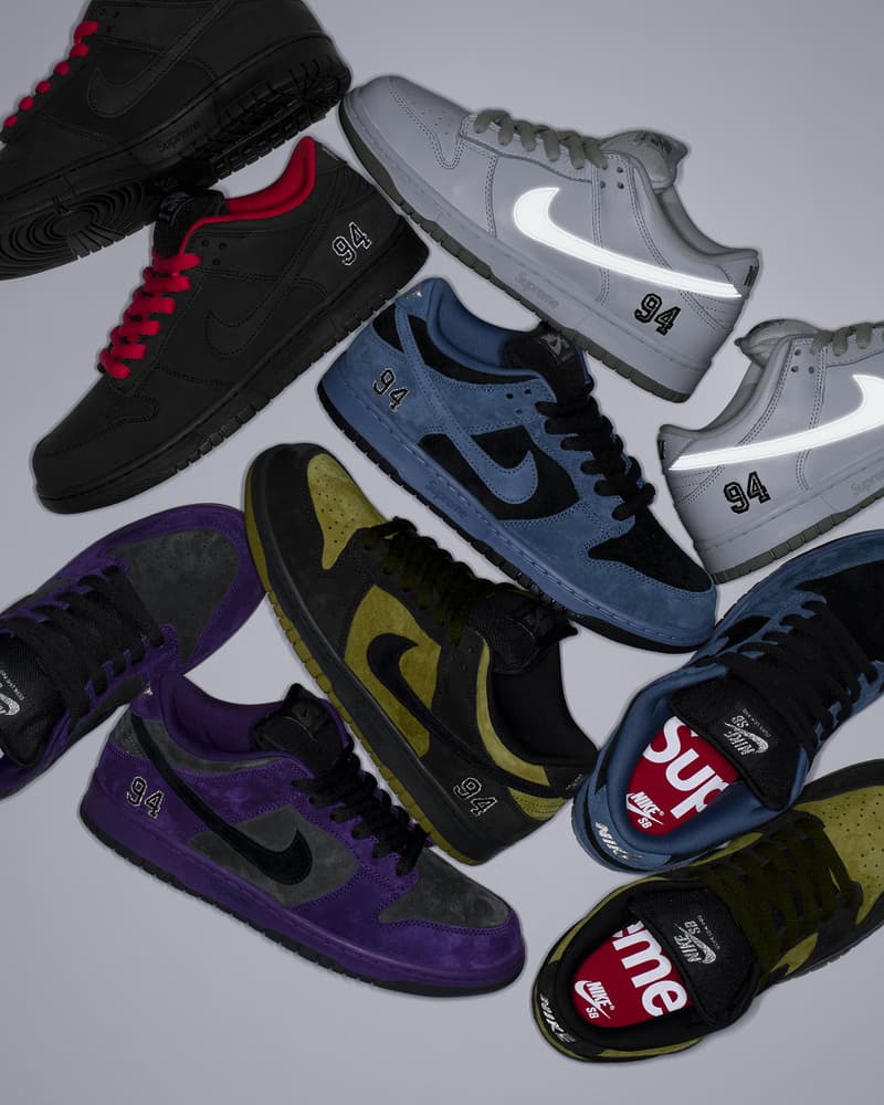 Supreme x Nike SB Dunk Low 最新聯乘系列鞋款正式登場