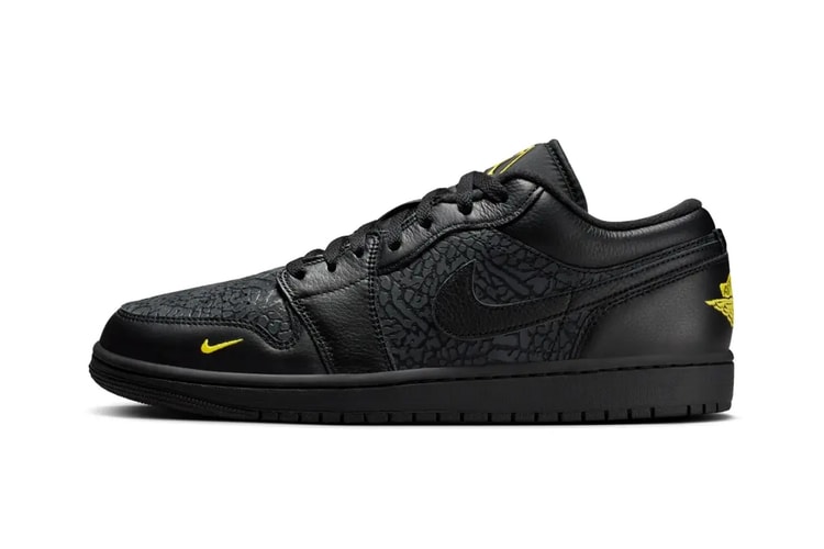 Air Jordan 1 Low 象紋黑黃「Elephant Print/Black/Yellow」搶先一覽