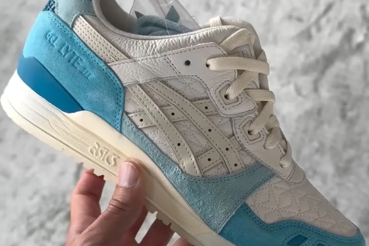 Ronnie Fieg 率先曝光 Kith x ASICS Gel-Lyte III 最新聯乘配色「Blue/White」