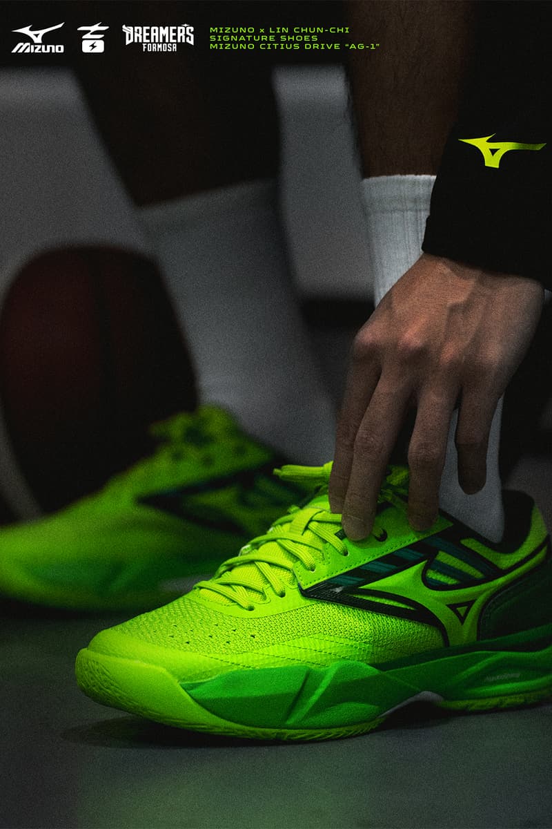 福爾摩沙夢想家聯手 MIZUNO TAIWAN 推出林俊吉首雙簽名球鞋「MIZUNO CITIUS DRIVE AG1」