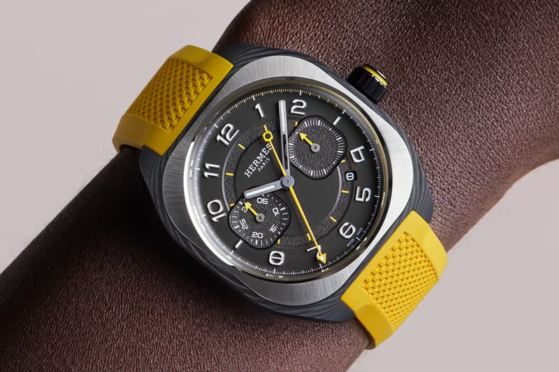Hermès H08 Chronograph Jaune de Naples 以碳纖複合材錶殼登場