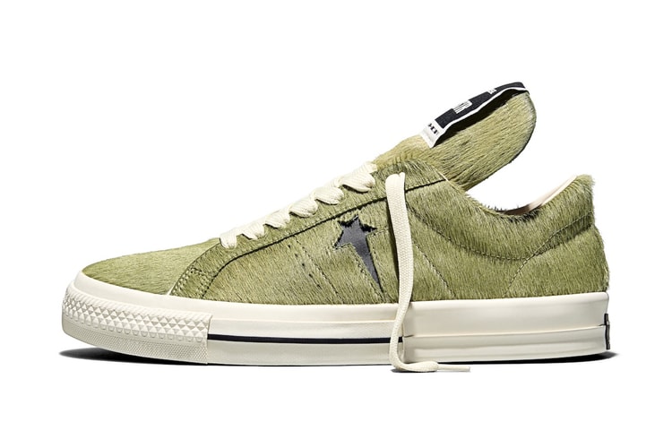 Rick Owens DRKSHDW 再度聯乘 Converse,小馬毛 One Star Pro 系列登場