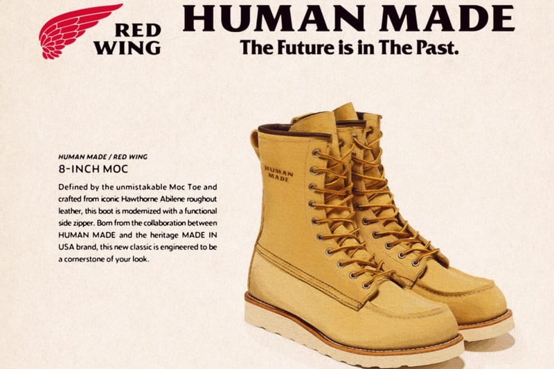 NIGO 預告 Human Made x Red Wing 全新聯名系列