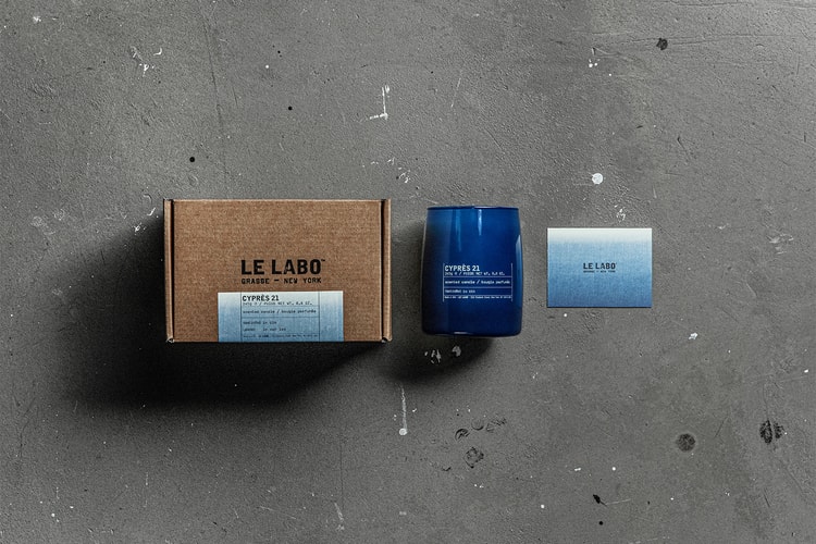 Le Labo 推出 CYPRÈS 21 藍染工藝限定版、 SANTAL 26 限量黑水泥蠟燭