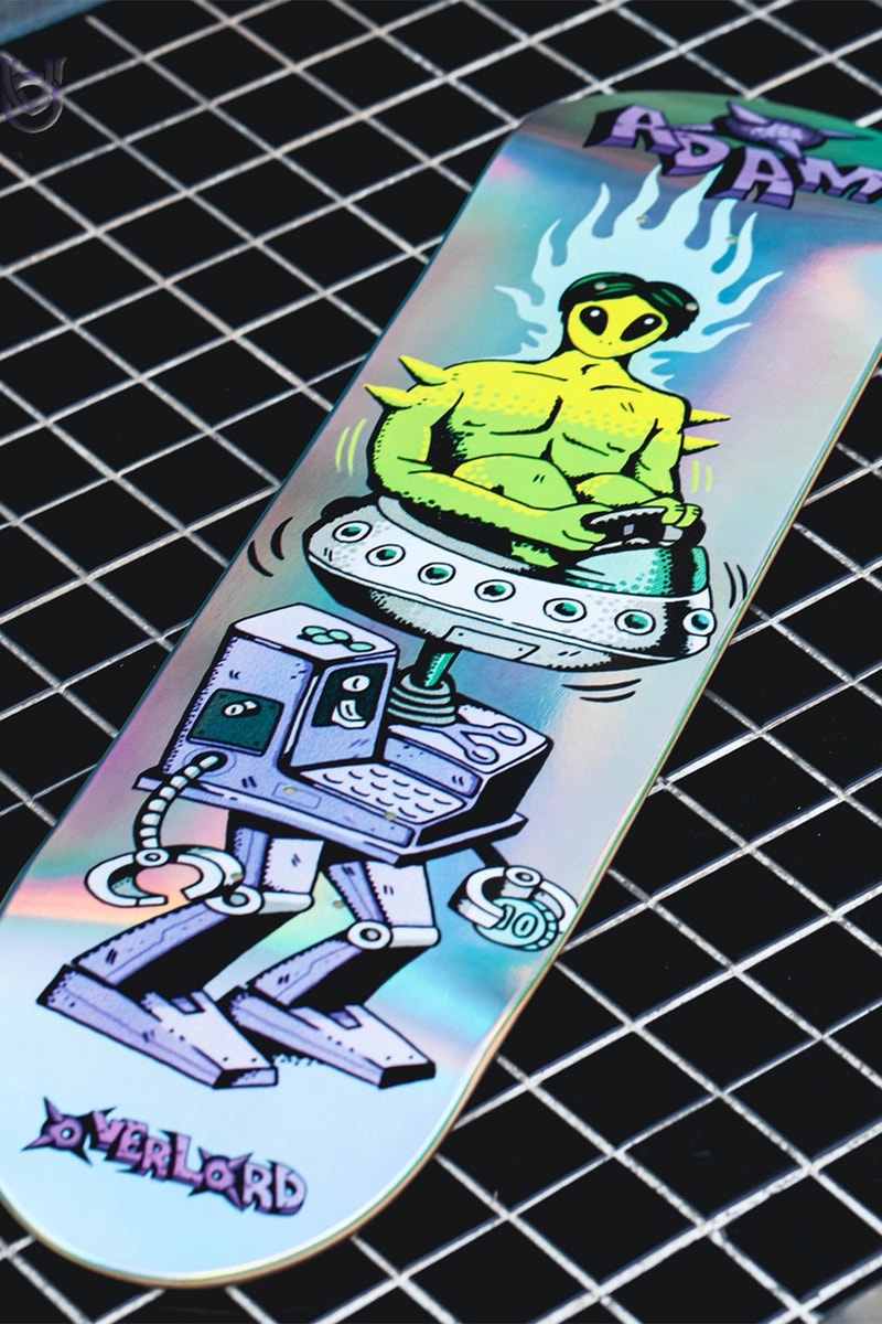 滑板選⼿陳俊安與台灣滑板品牌 Overlord Skateboard 推出專屬選⼿款板⾝