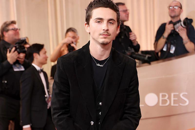 Timothée Chalamet 以 Chrome Hearts 造型再掀話題，攻佔第 83 屆金球獎紅毯