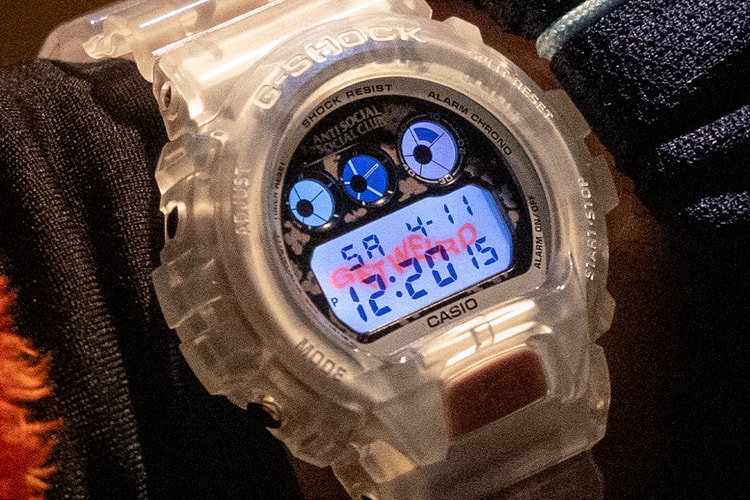 Anti Social Social Club 攜手 G-SHOCK 推出花卉聯名腕錶系列
