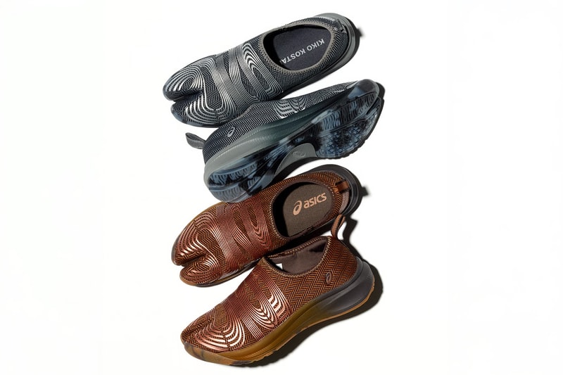 Kiko Kostadinov x ASICS LYASA FF Tabi 雙色登場：Caramel/Rose Gold 與 Grey/Silver 全曝光