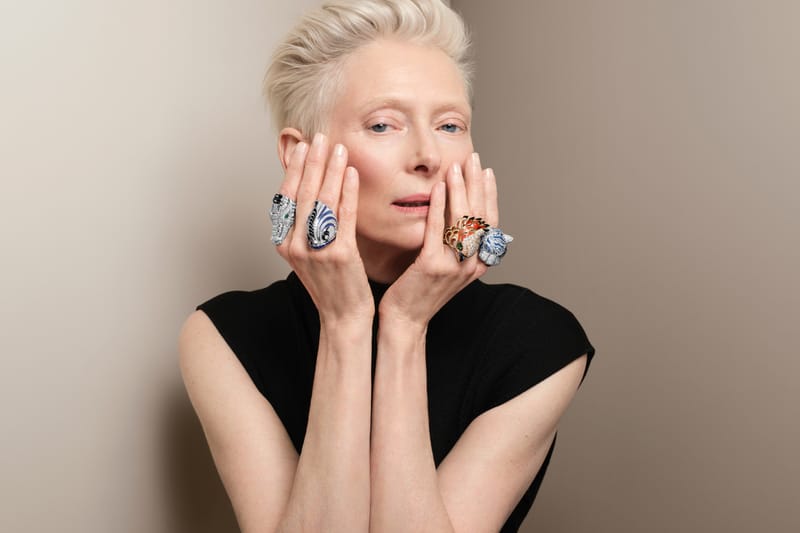 Cartier 宣佈 Tilda Swinton 出任全新品牌大使，最新「Into the Wild」野生動物高級珠寶系列同步登場