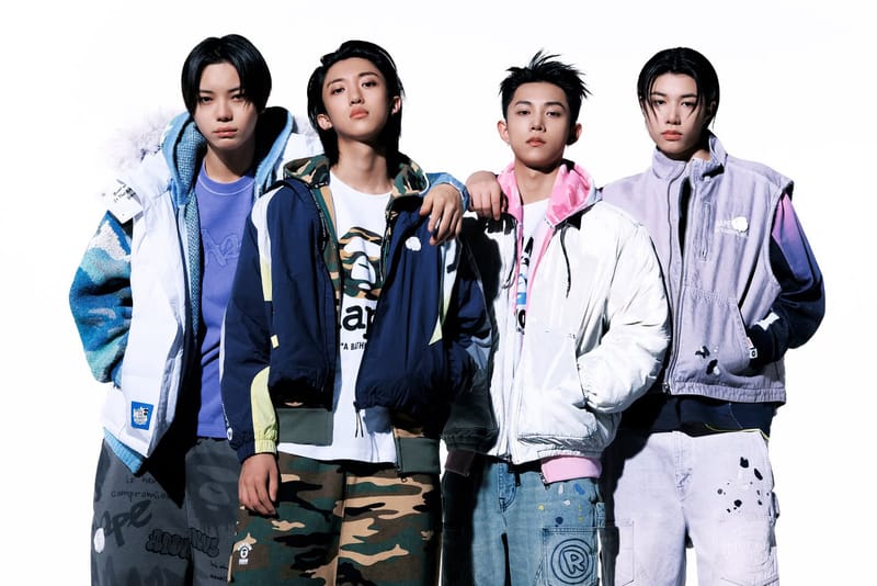 K-POP 人氣組合 LNGSHOT 演繹 AAPE 最新 2026 秋冬系列