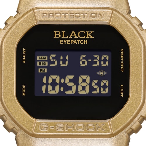 BlackEyePatch 為 G-SHOCK DW-5600 注入金色調外觀