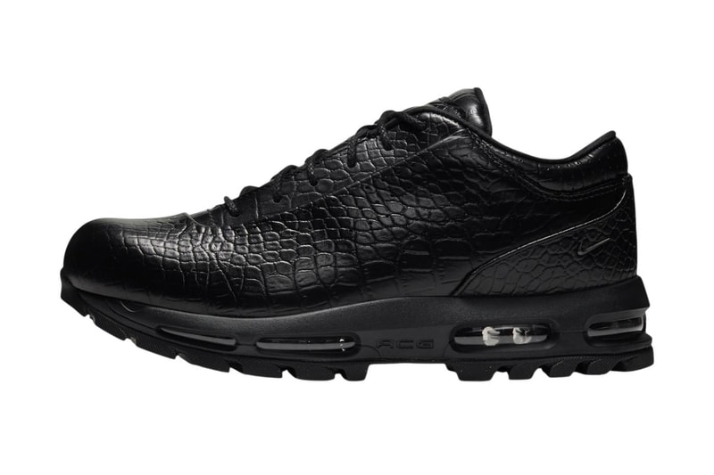 Nike Air Max Goadome Low 以鱷魚壓紋「Black」及「Midnight Navy」配色展現高級質感