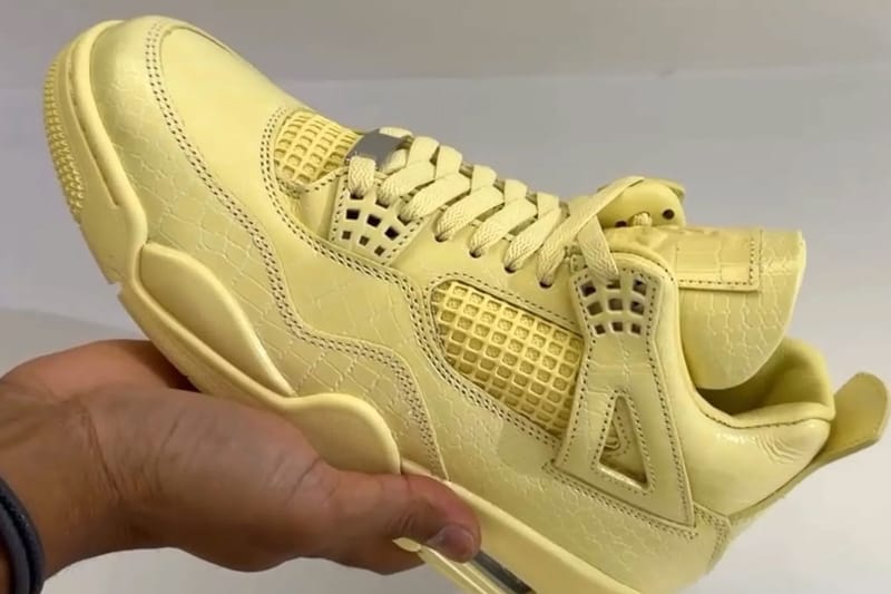 J Balvin x Air Jordan 4「Lemonade」細節近賞