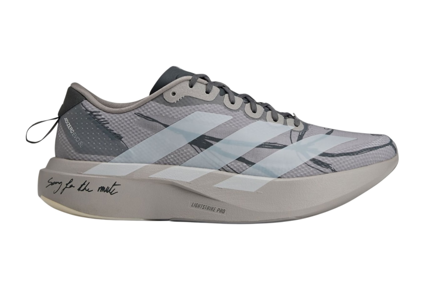 Song for the Mute x adidas Adizero EVO SL「Dove Grey」官方照片釋出