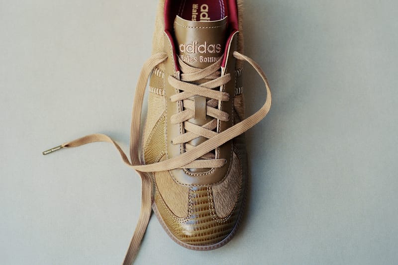 Wales Bonner 以鱷魚壓紋皮革、麂皮及馬毛重塑 adidas 經典鞋款