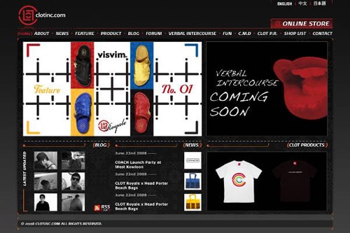 CLOT Website Relaunch & Online Exclusive Items
