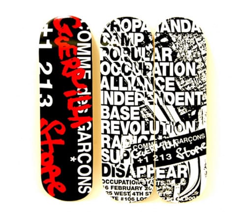 COMME des GARCONS LA Guerrilla Store Skate Decks