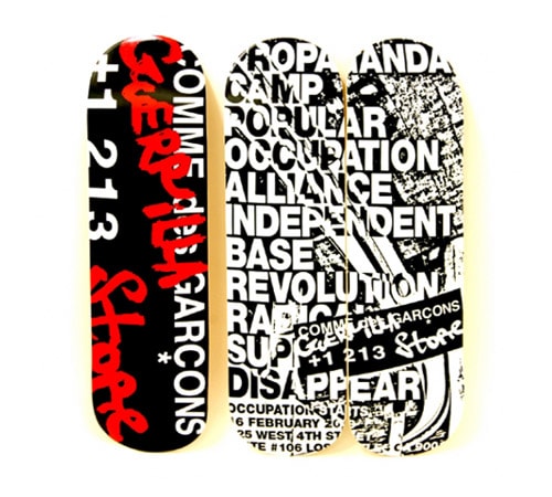 COMME des GARCONS LA Guerrilla Store Skate Decks