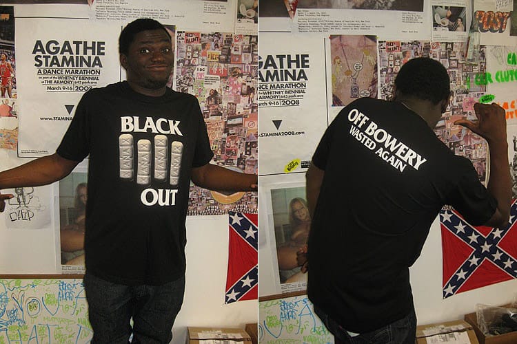 Off Bowery Black Out & Julian Tee