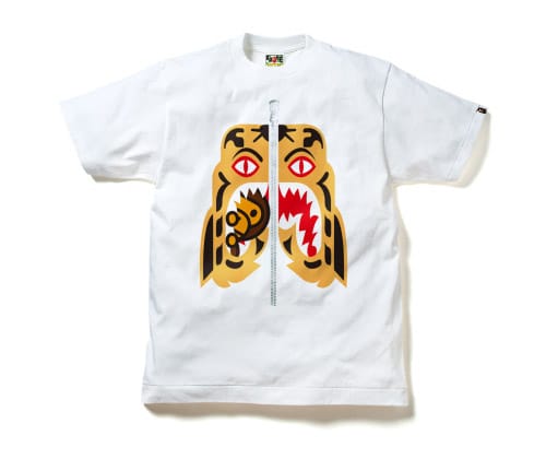 bape tiger shark tee