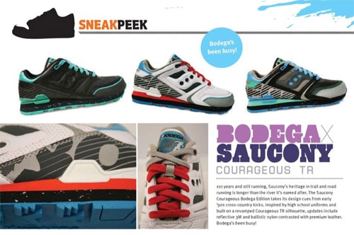 Bodega x Saucony Courageous TR Preview