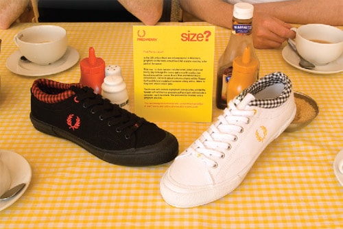 Size? x Fred Perry Gingham Sneakers