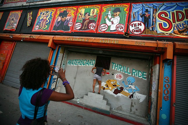Steve Powers "Waterboard Thrill Ride" at Coney Island