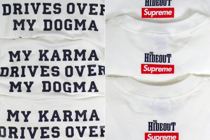 Supreme x The Hideout 10th Anniversary Tee