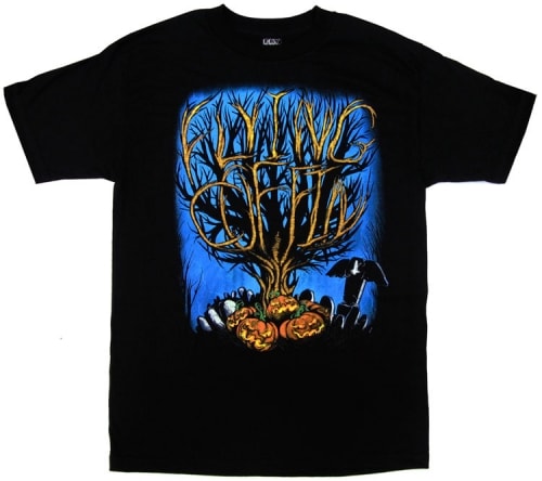 Flying Coffin Halloween Tee & Cap