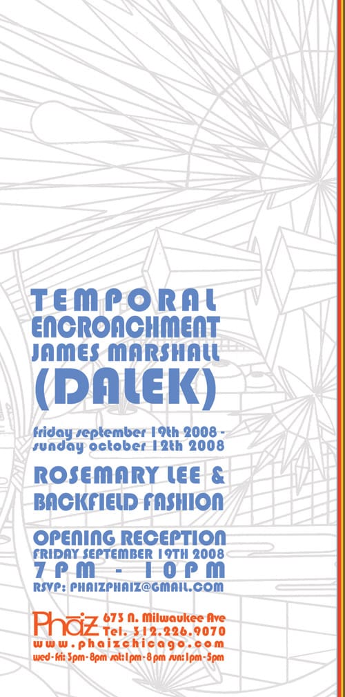 James Marshall (Dalek) - "Temporal Encroachment" Exhibition