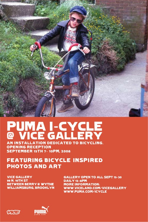 PUMA presents: I-Cycle Space at Vice Gallery