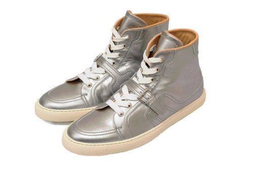 Hermès Metallic Hi-Top Sneakers