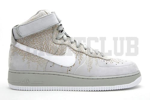 Nike Air Force 1 High Grey Cement Print 