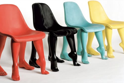 Pharrell's Perspective Chairs at Gallerie Emmanuel Perrotin