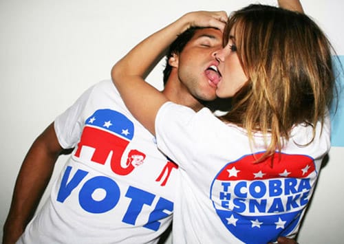 The Cobra Snake x RVCA Vote T-shirt
