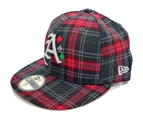 atmos x New Era 59FIFTY "Check" Fitted Caps