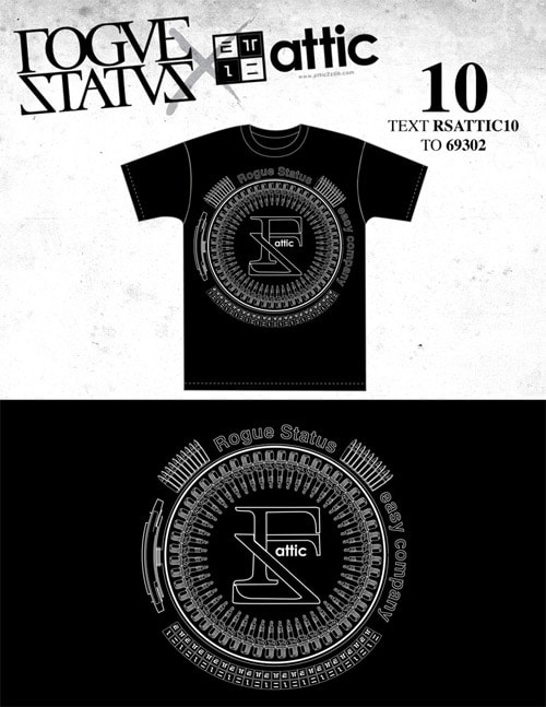 Attic x Rogue Status "RS Black Friday" T-shirt Contest Voting