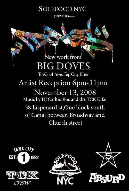 "DOVES" Exhibition presented by Solefood NYC