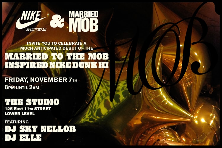 Married to the Mob x Nike Sportswear Dunk Debut Party
